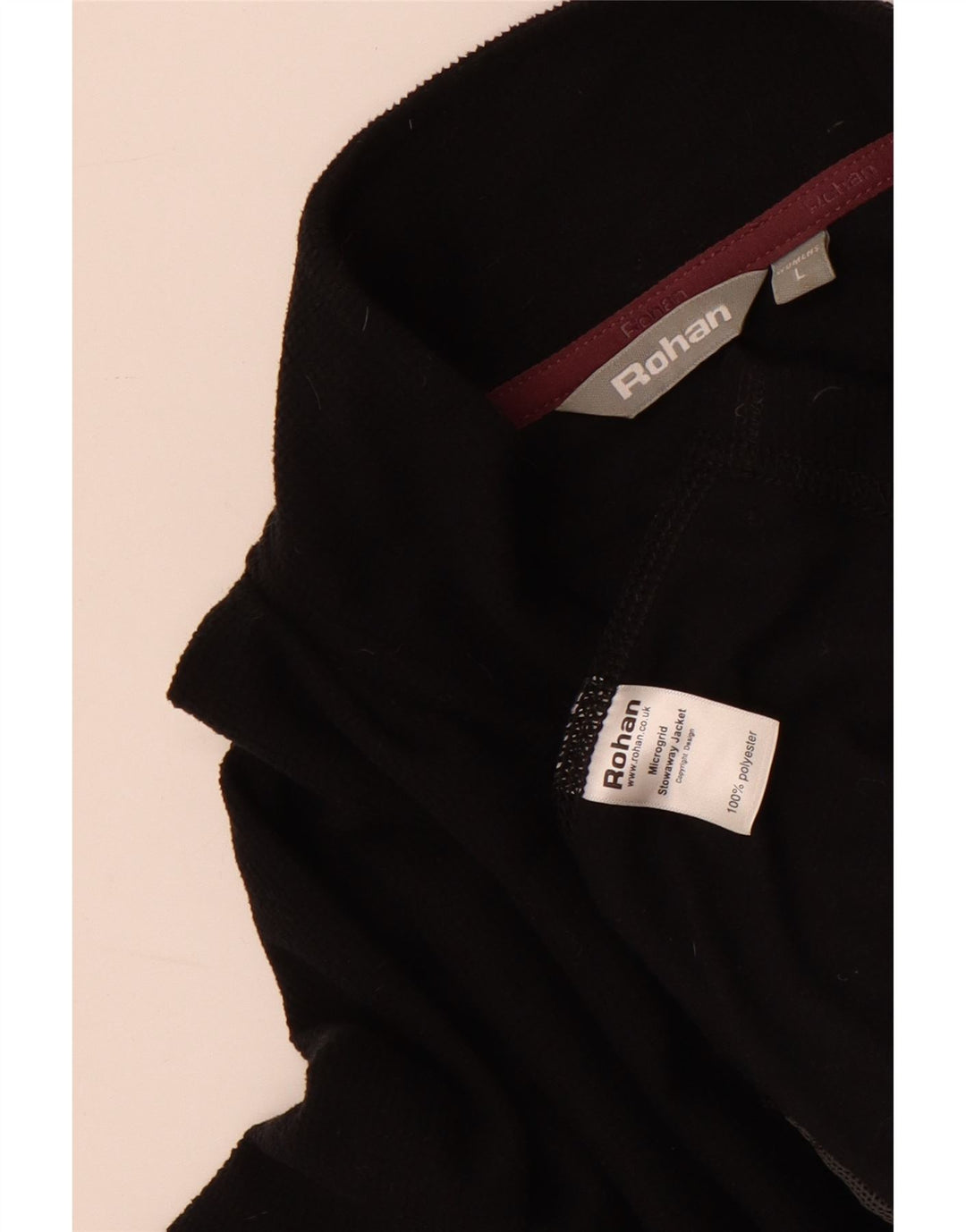 Rohan Veste de survêtement pour femme UK 16 Large Noir Polyester