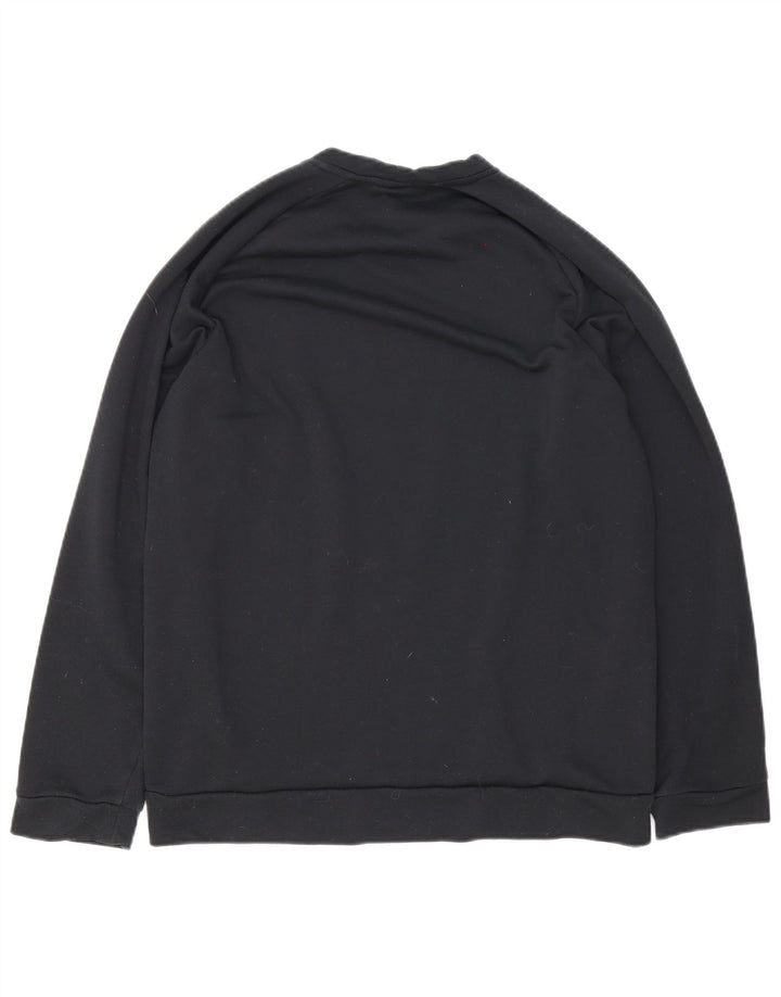 Nike Mens Dri Fit Sweatshirt Jumper Medium Black Polyester