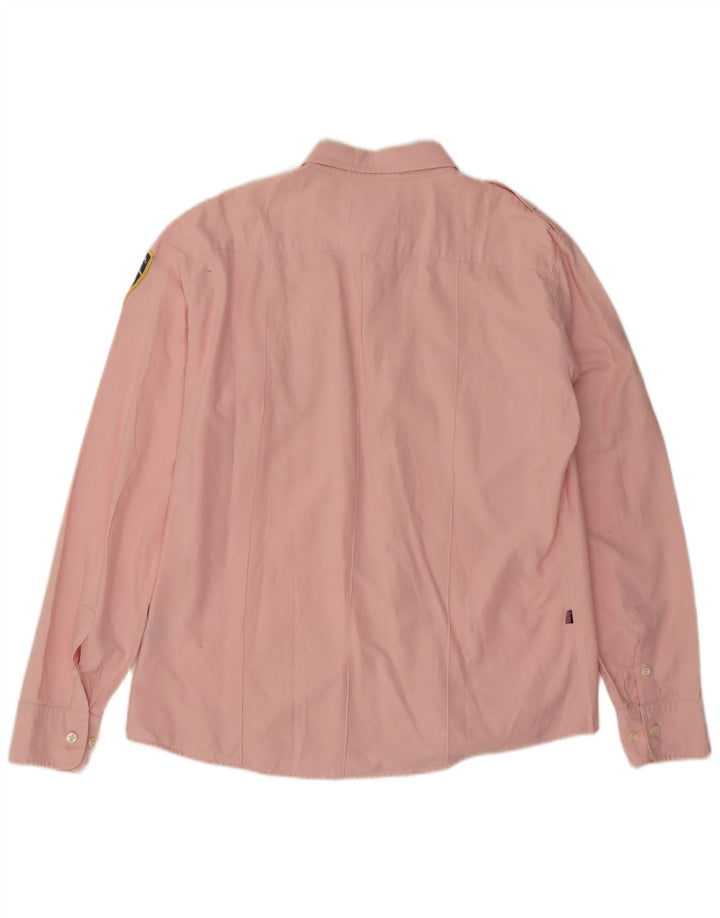 Blauer Herre Militærskjorte 2XL Pink Bomuld