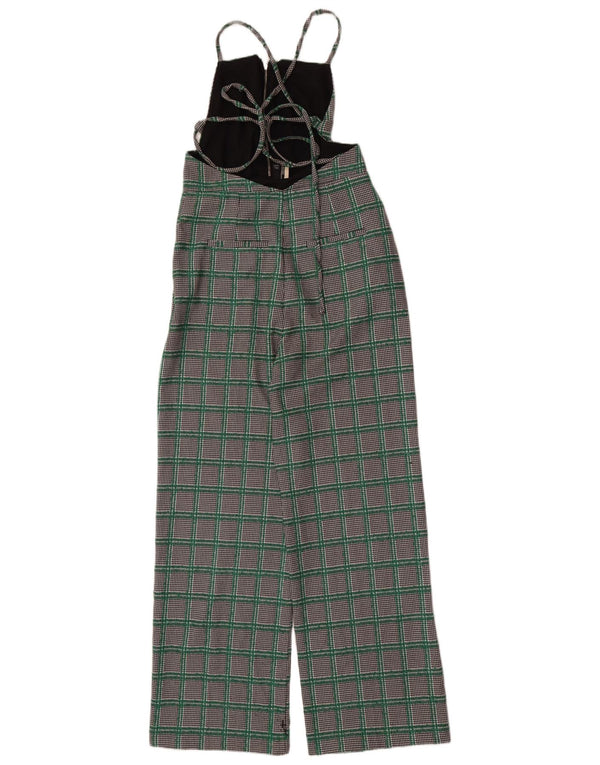 Topshop Damen-Overall, ärmellos, Gr. 40, Größe S, mehrfarbig, Hahnentrittmuster
