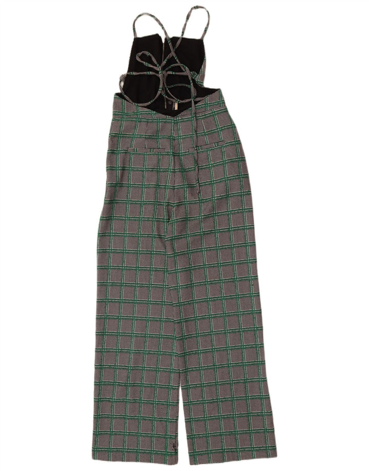 Topshop Womens Sleeveless Jumpsuit UK 10 Small Multicoloured Houndstooth