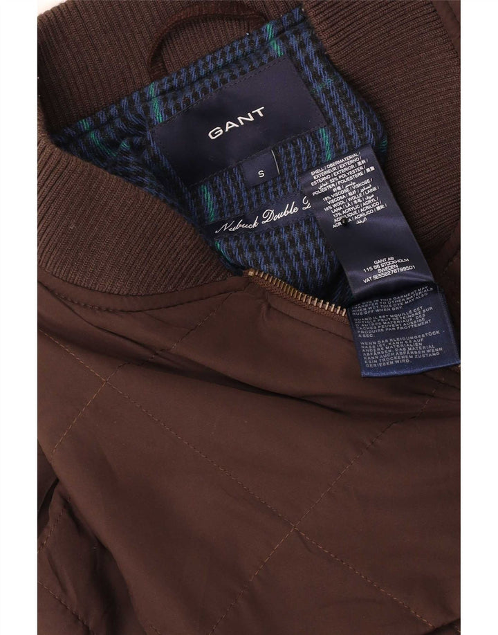 Gant Mens Gilet UK 36 Small Brown Polyester