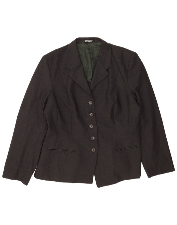 Laura Ashley Damen-Blazerjacke mit 5 Knöpfen, UK 18, XL, graue Wolle