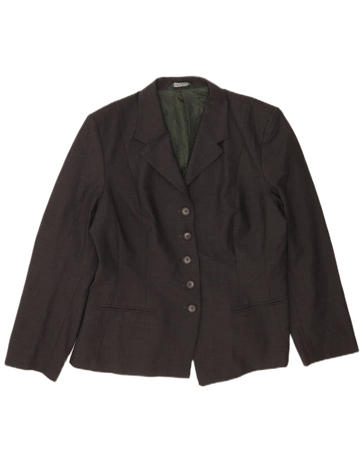Laura Ashley Damen-Blazerjacke mit 5 Knöpfen, UK 18, XL, graue Wolle