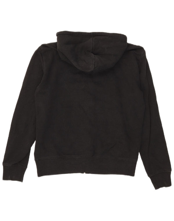Marks & Spencer Mens Zip Hoodie Sweater Medium Black Cotton