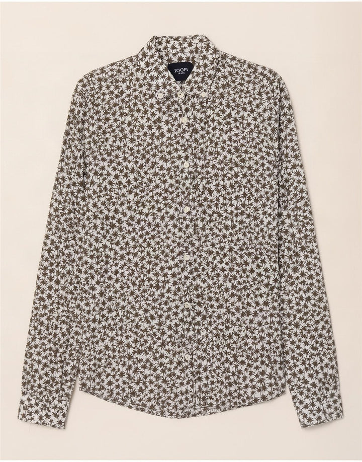 Camicia hawaiana da uomo Joop Lino floreale bianco medio