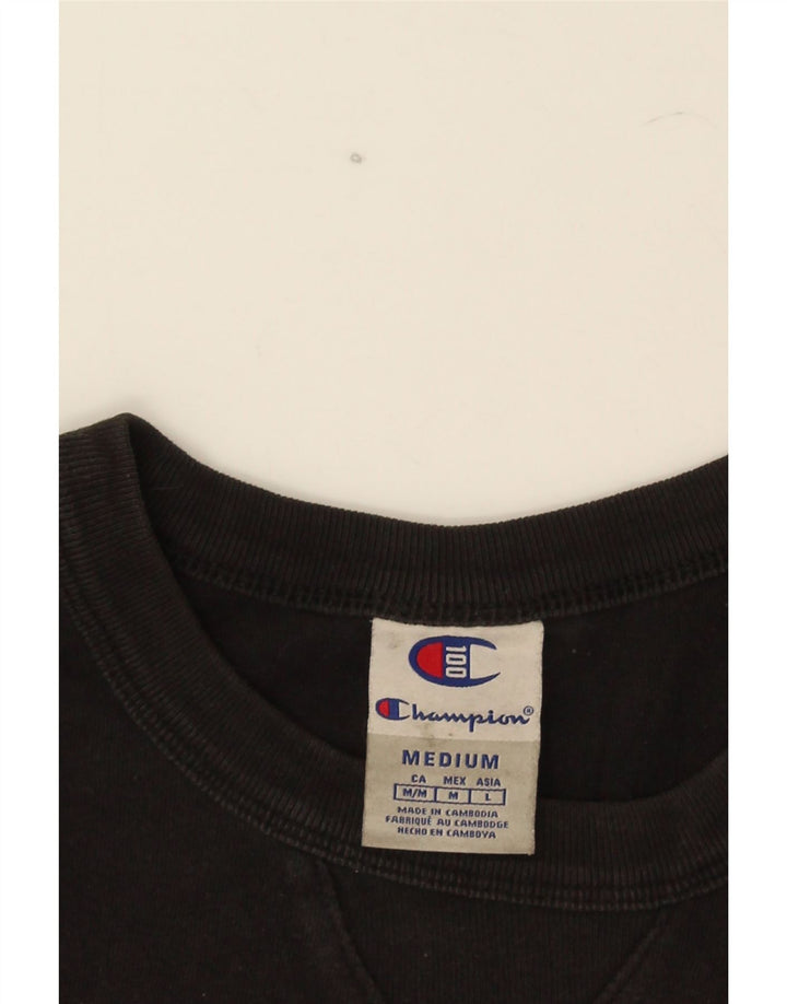 Champion T-Shirt Graphique Homme Noir Moyen Coton