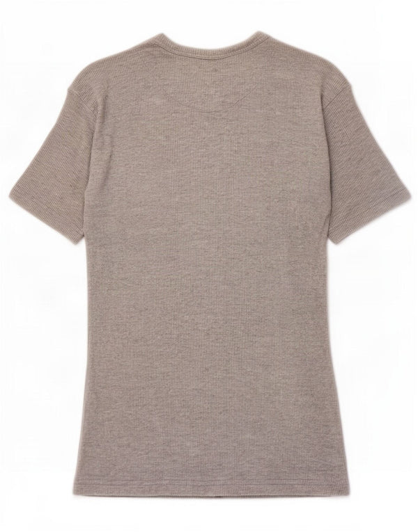 Vintage Mens T-Shirt Top Large Grey