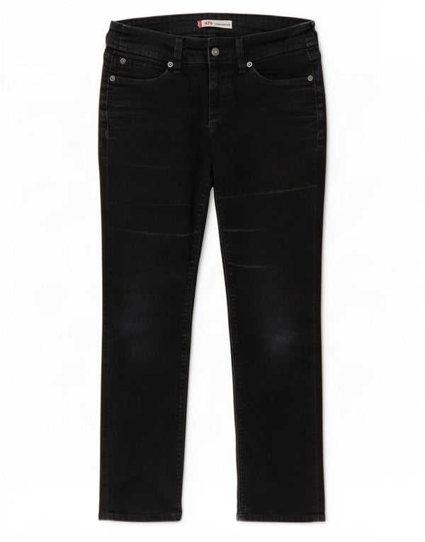 Levi's Womens 470 Straight Jeans W28 L28 Navy Blue Cotton