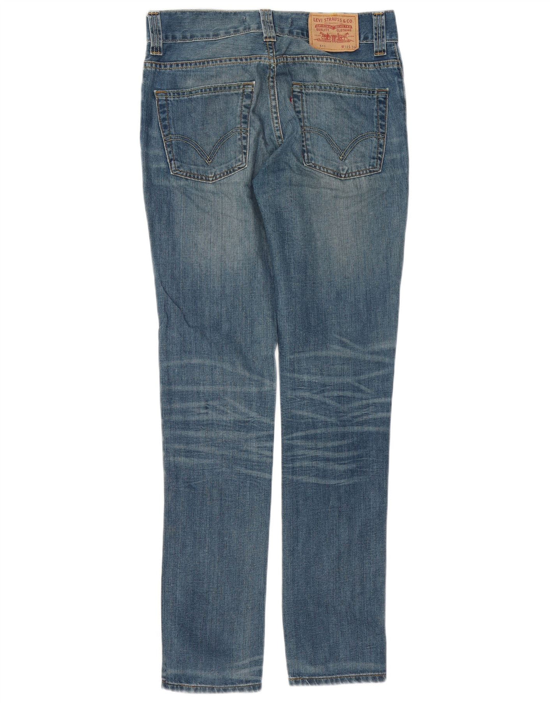 Levi's Womens 511 Slim Jeans W32 L34 Blue Cotton