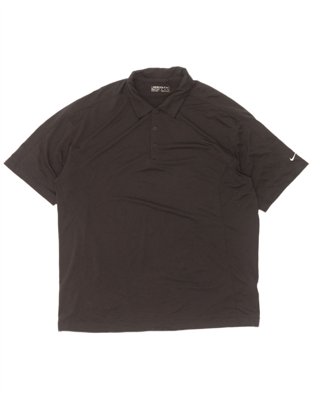 Tricou polo de golf pentru bărbați Nike XL, poliester negru