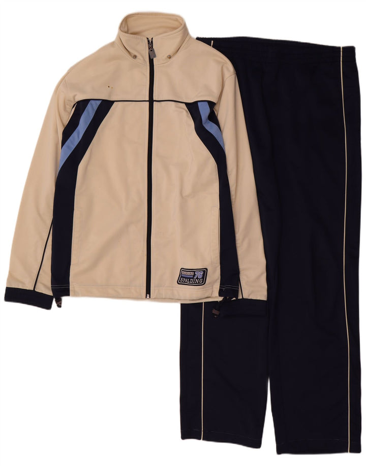 Spalding fuld træningsdragt til mænd Stor Beige Colourblock Polyester