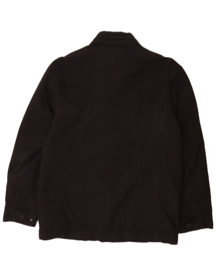 Tommy Hilfiger Mens Military Jacket UK 38 Medium Black Polyester