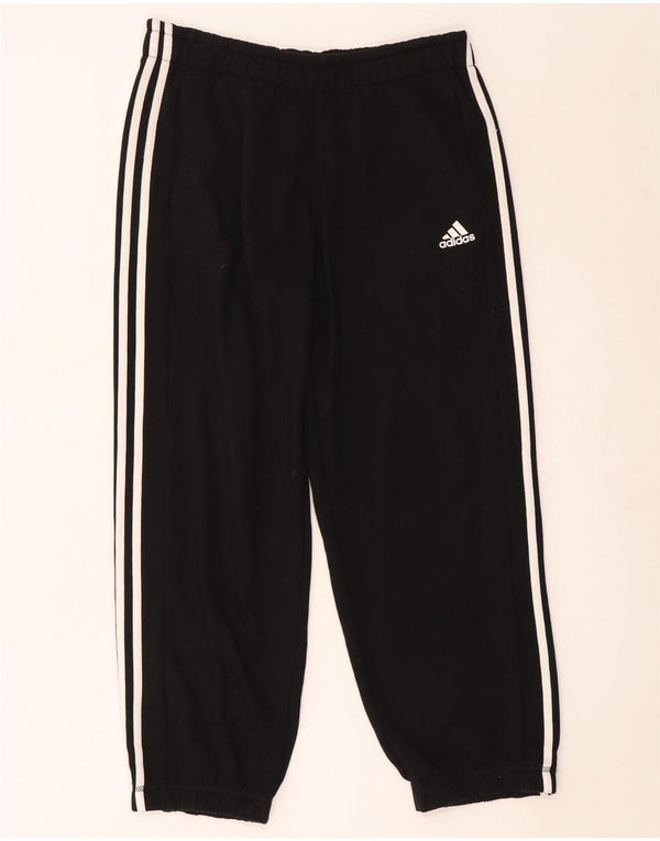 Adidas Womens Climalite Crop Tracksuit Trousers Joggers UK 14 Medium Black