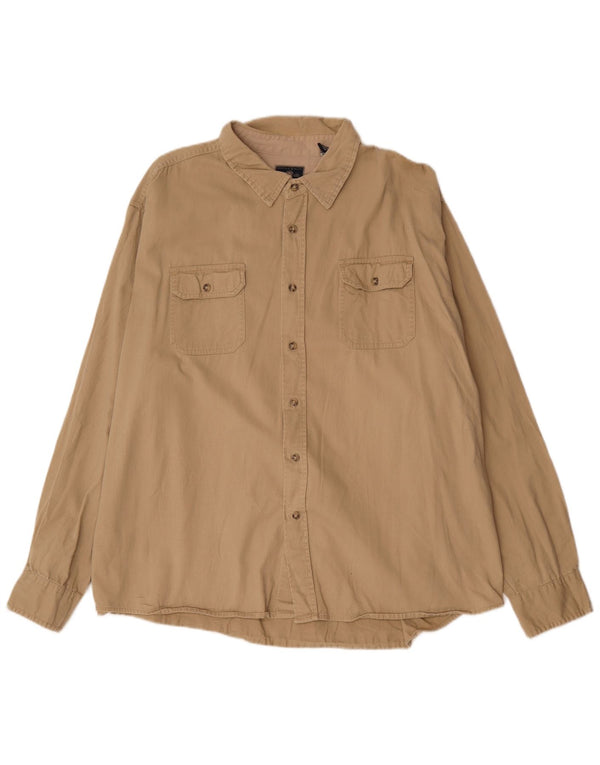 Wrangler Herrenhemd 3XL Beige Baumwolle