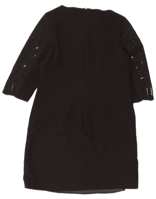 Hobbs Robe fourreau à manches 3/4 pour femme UK 44 Large Noir Floral Polyester