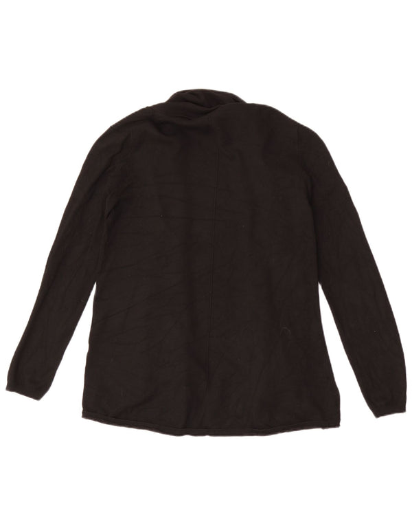 Pulover cardigan deschis pentru femei Zara UK 14 mare negru