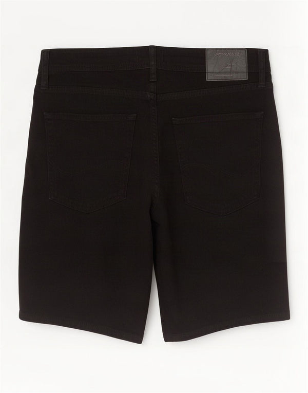 Pantaloncini di jeans vestibilità regolare da uomo Jack & Jones grandi W34 cotone nero