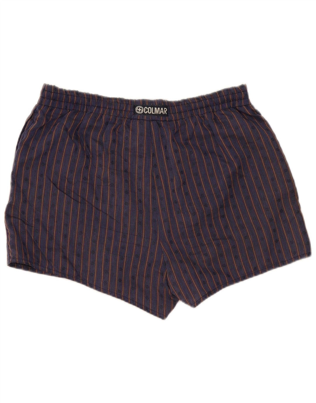 COLMAR Mens Swimming Shorts IT 52 Large  Navy Blue Striped
