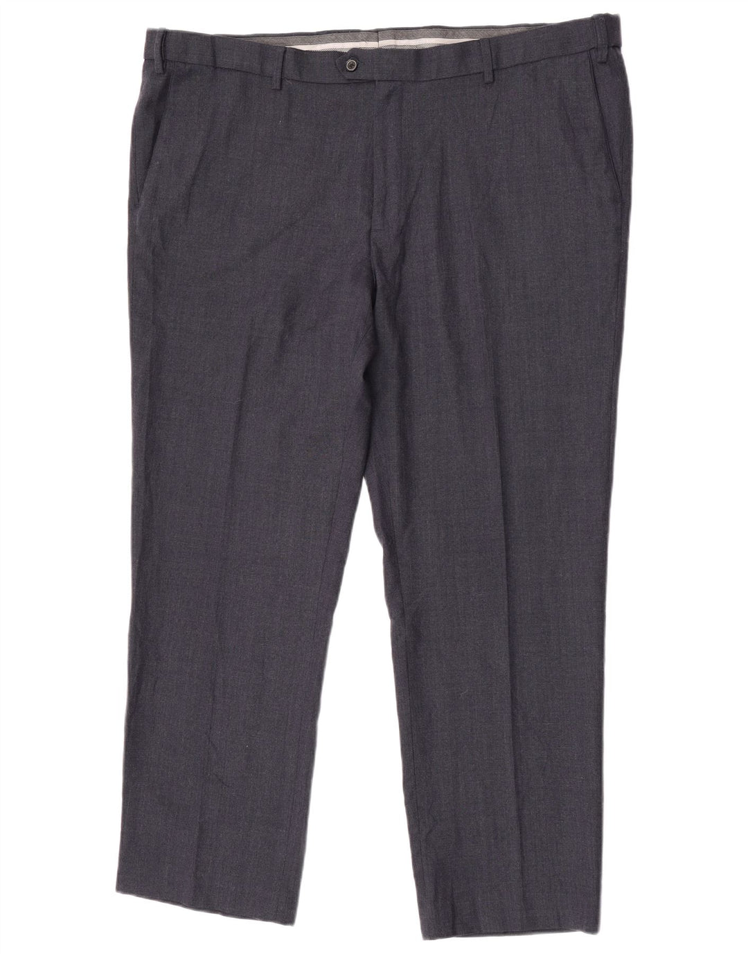 Marks & Spencer Herren-Anzughose mit normaler Passform, W44, L31, marineblaue Wolle