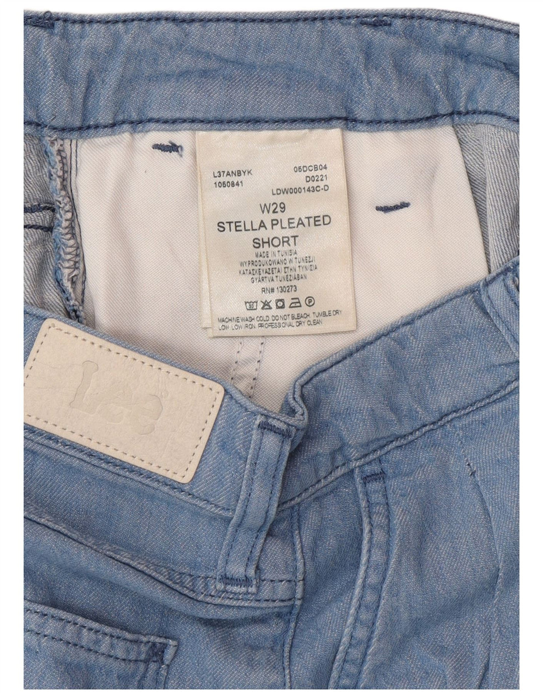 LEE Womens Stella Denim Shorts W29 Medium  Blue Cotton