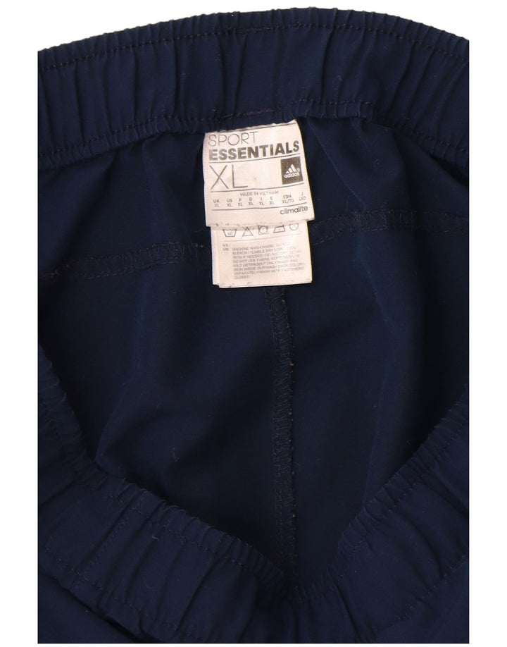 ADIDAS Mens Climalite Tracksuit Trousers XL  Navy Blue Polyester