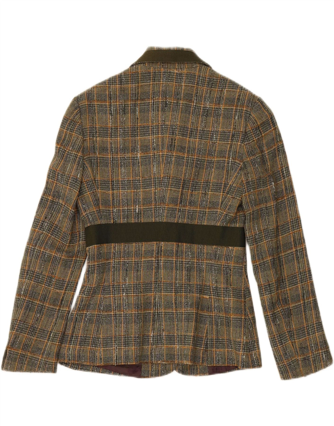 GF FERRE Womens Blazer Jacket IT 40 Small Green Check Viscose Vintage GF Ferre and Second-Hand GF Ferre from Messina Hembry 