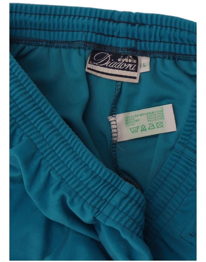 Pantaloni Tuta Uomo Diadora Large Blu Poliestere