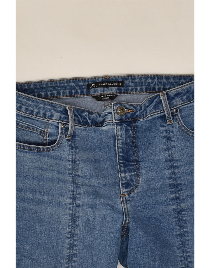 LEE Womens Mid Rise Slim Fit Denim Shorts W36 XL Blue | Vintage Lee | Thrift | Second-Hand Lee | Used Clothing | Messina Hembry 