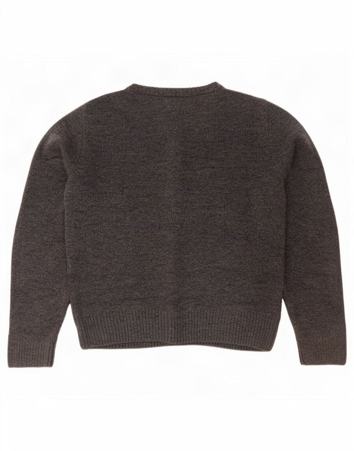 Marks & Spencer Dame Oversized Cardigan Sweater UK 10 Small Grå Akryl