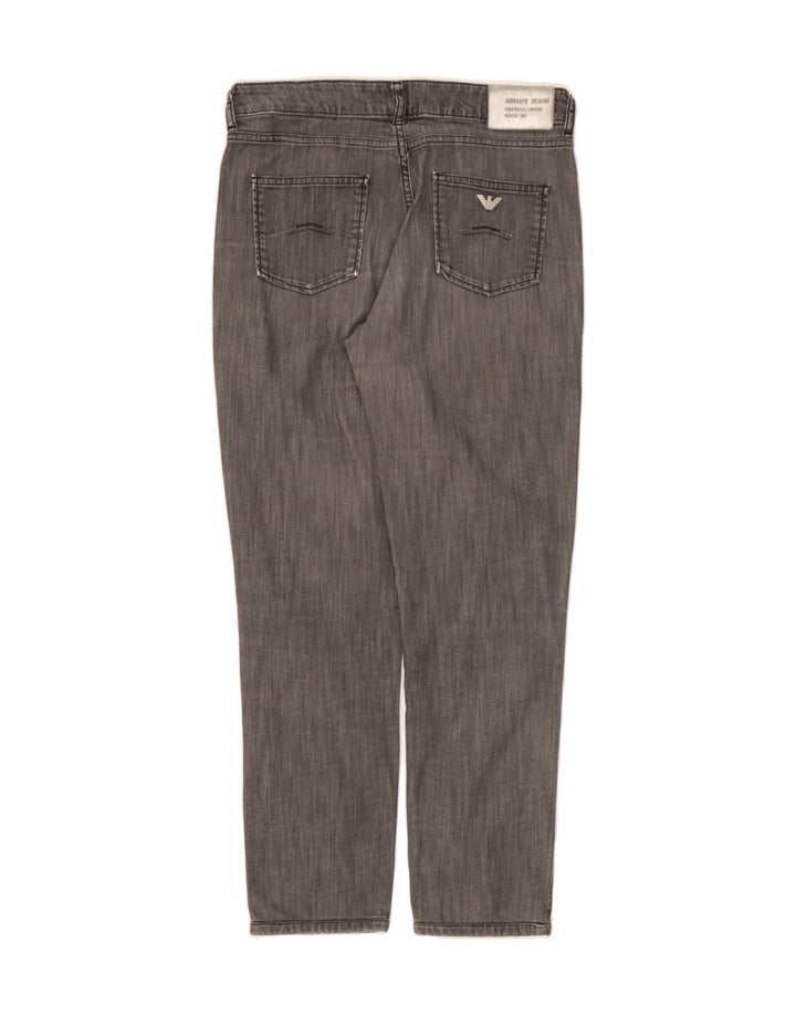 ARMANI Womens Slim Jeans W29 L27 Grey Cotton Vintage Armani and Second-Hand Armani from Messina Hembry 