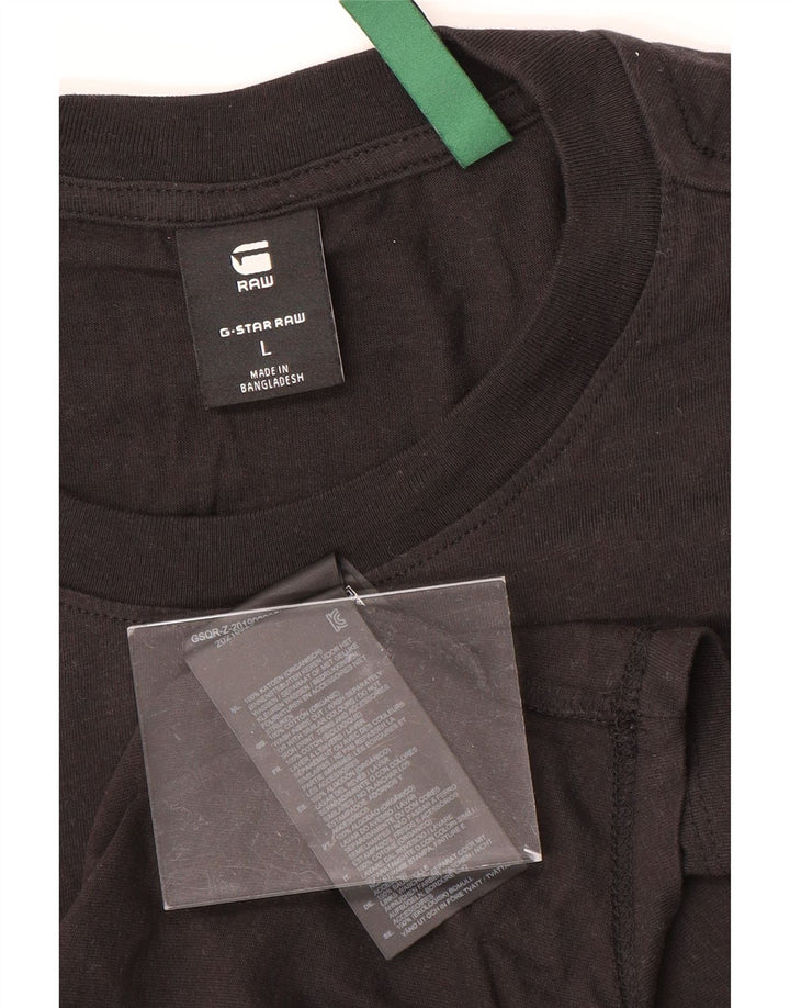 G-STAR Mens T-Shirt Top Large Black Cotton Vintage G-Star and Second-Hand G-Star from Messina Hembry 