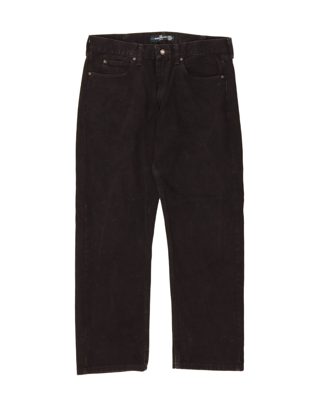 LEE Mens Straight Jeans W34 L30 Black Cotton Vintage Lee and Second-Hand Lee from Messina Hembry 