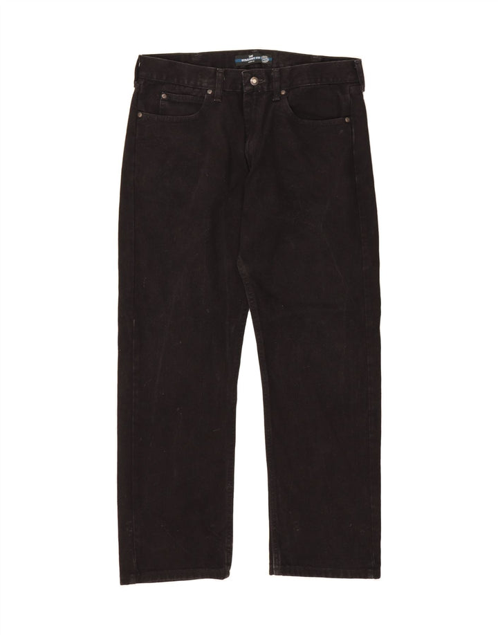 LEE Mens Straight Jeans W34 L30 Black Cotton Vintage Lee and Second-Hand Lee from Messina Hembry 