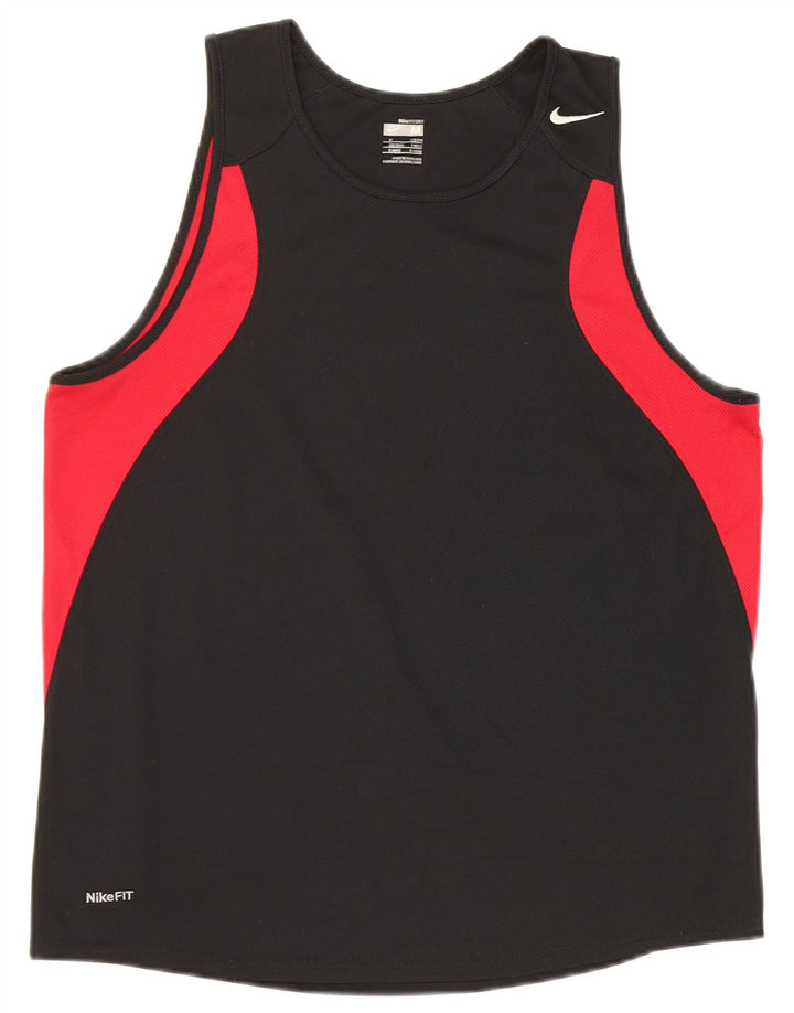Męska kamizelka Nike, średnia czarna, z blokami kolorów