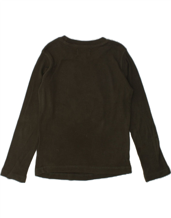 DIESEL Boys Graphic Top Long Sleeve 5-6 Years Khaki Cotton | Vintage Diesel | Thrift | Second-Hand Diesel | Used Clothing | Messina Hembry 