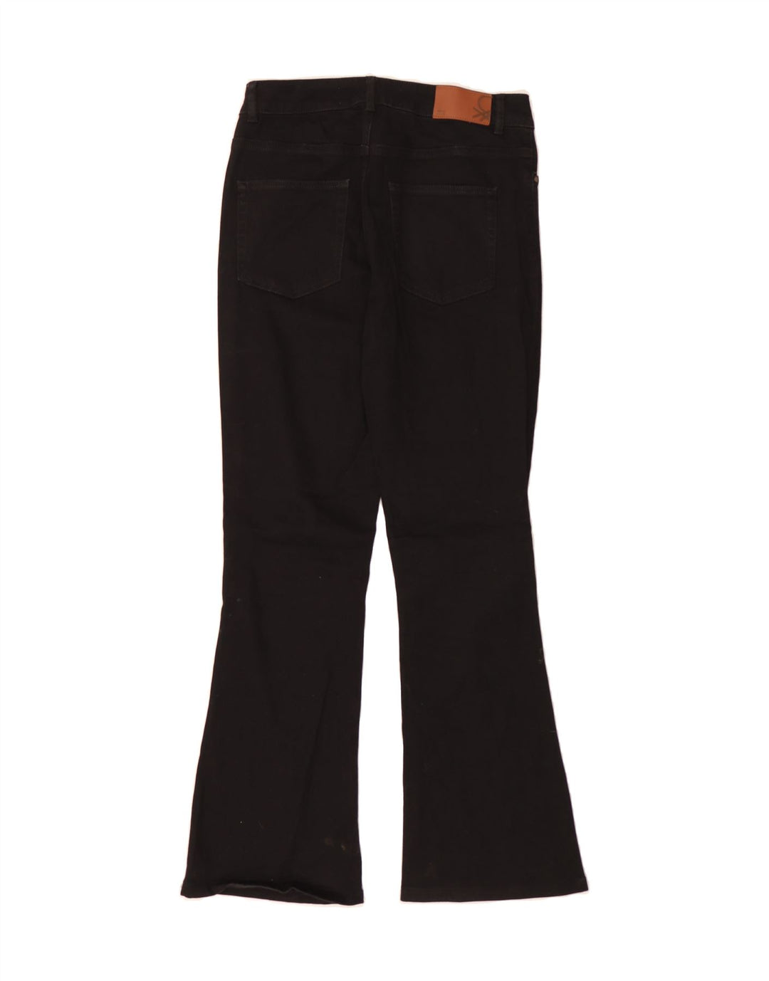 BENETTON Womens Bootcut Jeans W30 L30  Black Cotton Vintage Benetton and Second-Hand Benetton from Messina Hembry 