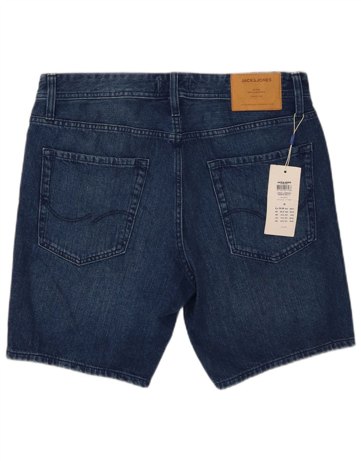 Jack & Jones Mens Regular Fit Denim Shorts Medium W32  Blue Cotton