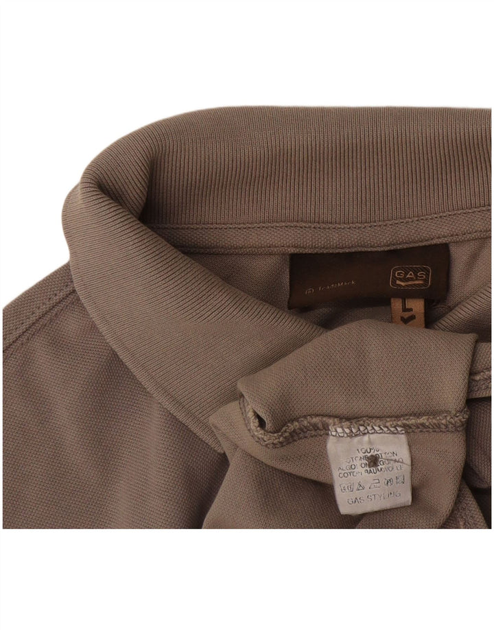 Gas Polo Homme Grand Gris Coton