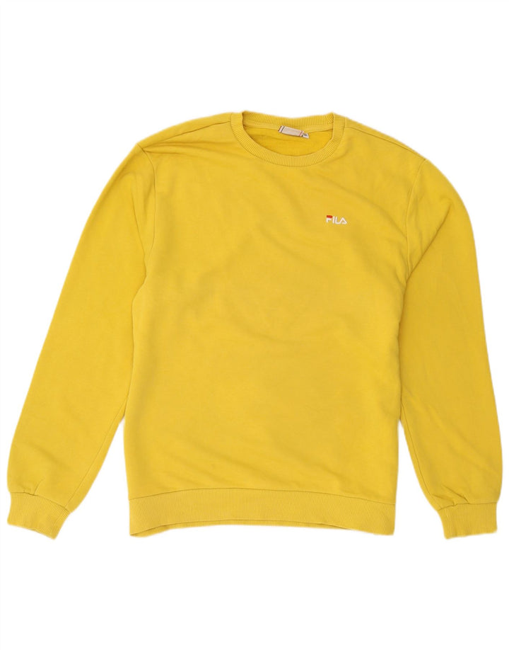 Ανδρικό φούτερ Fila Jumper Μεσαίο κίτρινο βαμβακερό