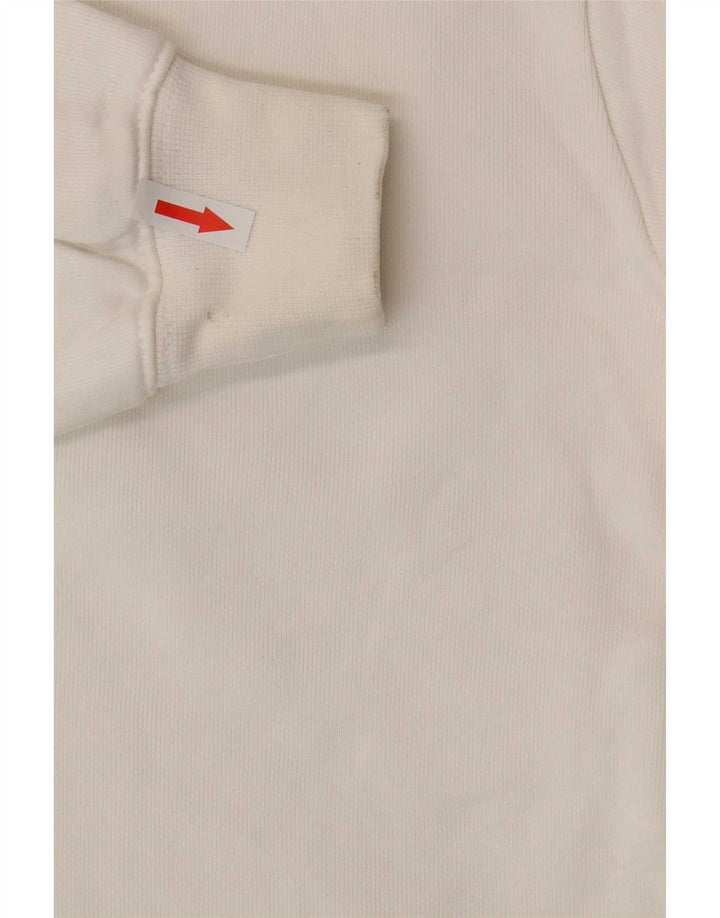 Champion Kvinder Oversized Grafisk Sweatshirt Jumper UK 10 Small White