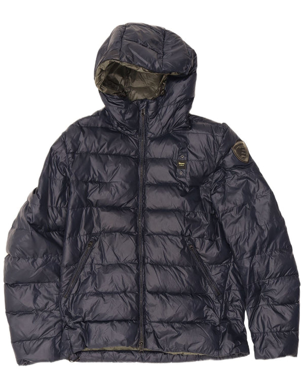 Blauer Veste matelassée à capuche pour homme UK 40 Large Bleu Marine Polyamide