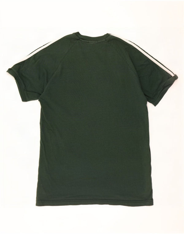Adidas Herren T-Shirt Top Large Grün Baumwolle