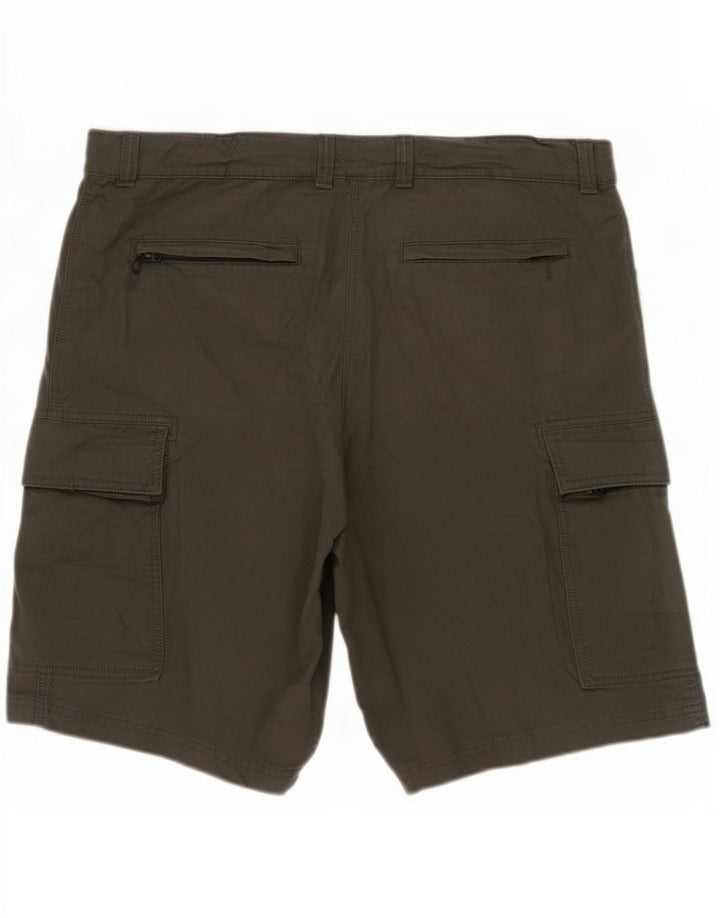Marks & Spencer Mens Cargo Shorts W40 XL Khaki Cotton