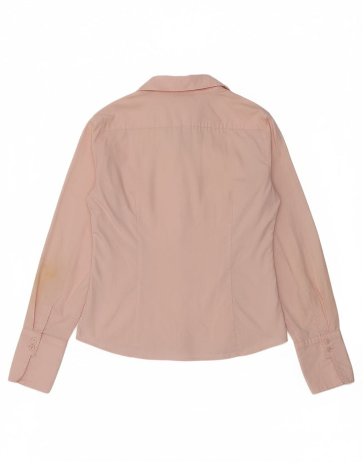 CALVIN KLEIN Womens Shirt UK 14 Medium Pink Cotton