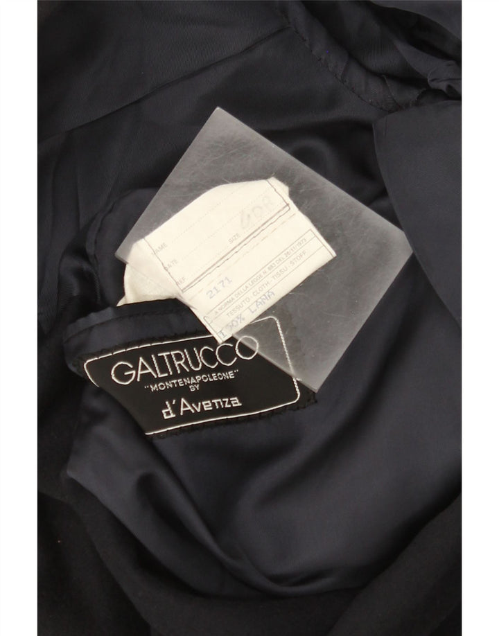 Galtrucco Veste Blazer Double Boutonnage Homme IT 40 Large Laine Noire
