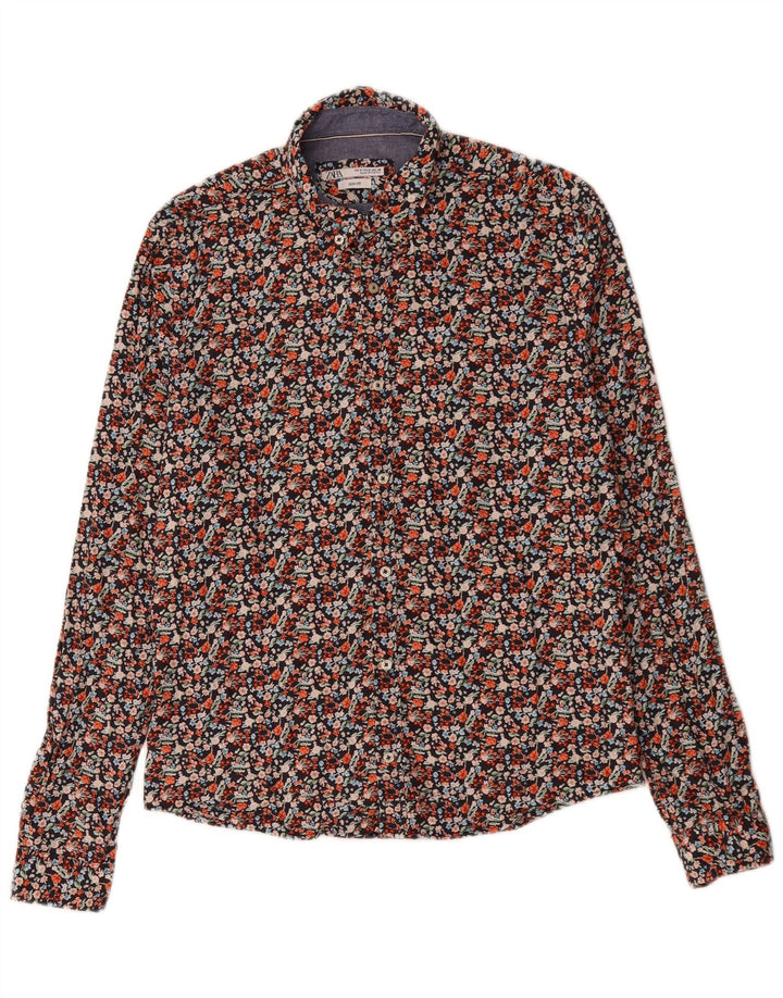 Zara Herre Slim Fit skjorte Medium Multicolored Floral
