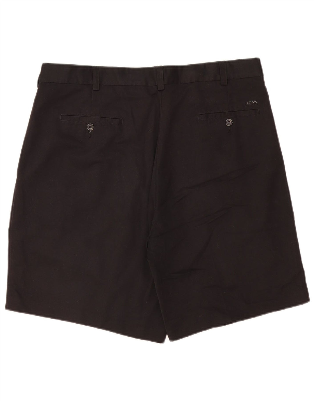 Izod Herre Pegged Chino Shorts W36 Large Black Polyester