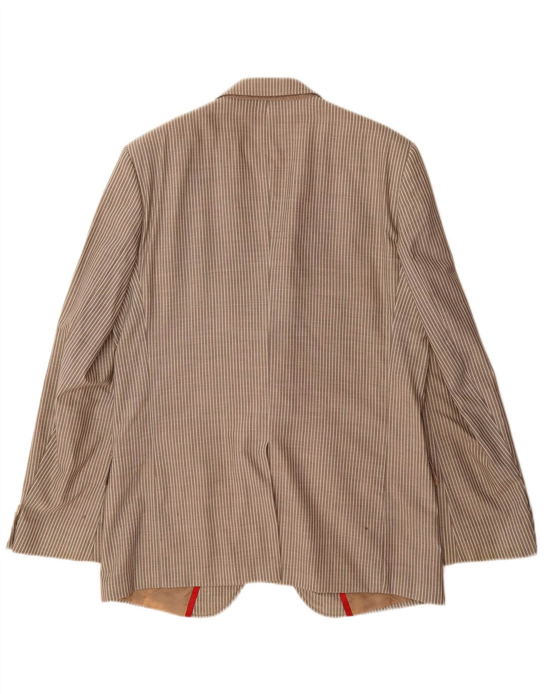 Hugo Boss Mens 2 Button Blazer Jacket EU 54 2XL Grey Pinstripe Virgin Wool