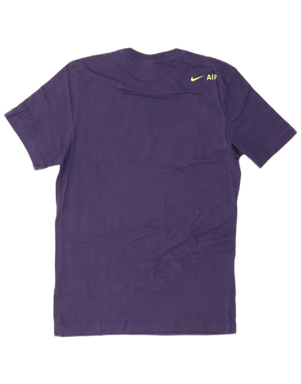 Nike Mens Graphic T-Shirt Top Small Navy Blue Cotton